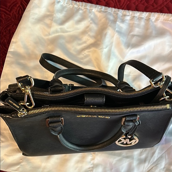 Michael Kors Black Leather Handbag - Picture 9 of 9